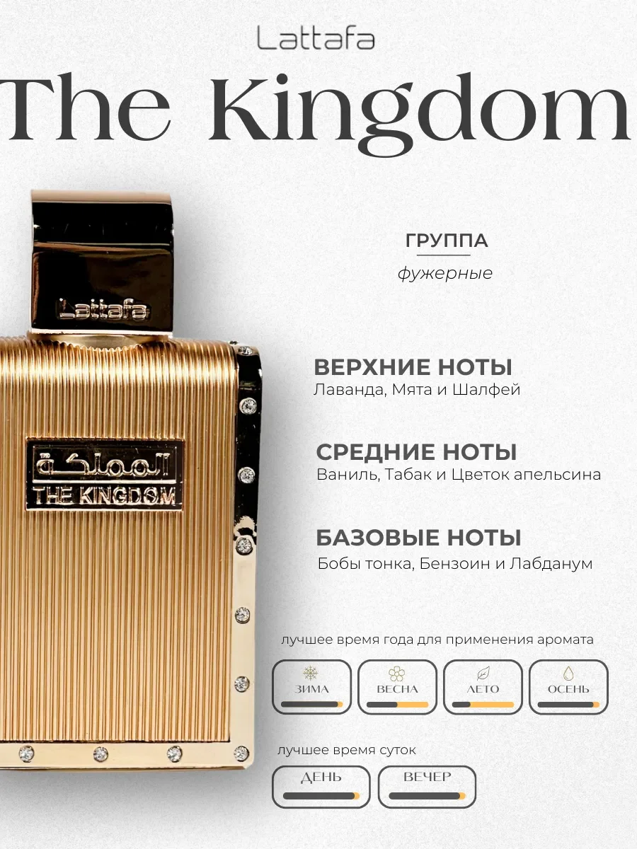 Духи мужские арабские The Kingdom 100 мл - миниатюра 2