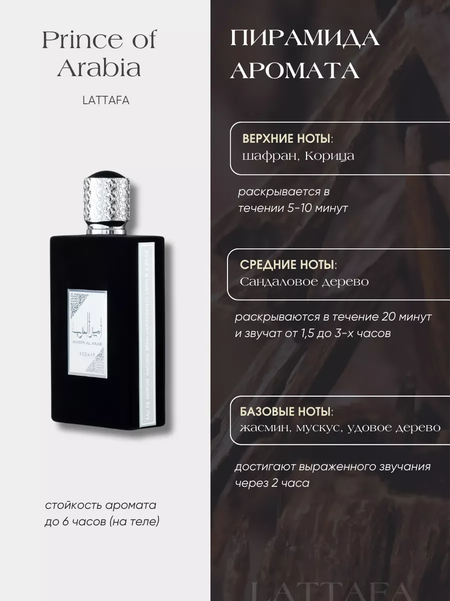 Духи мужские арабские AMEERAT AL ARAB - миниатюра 2