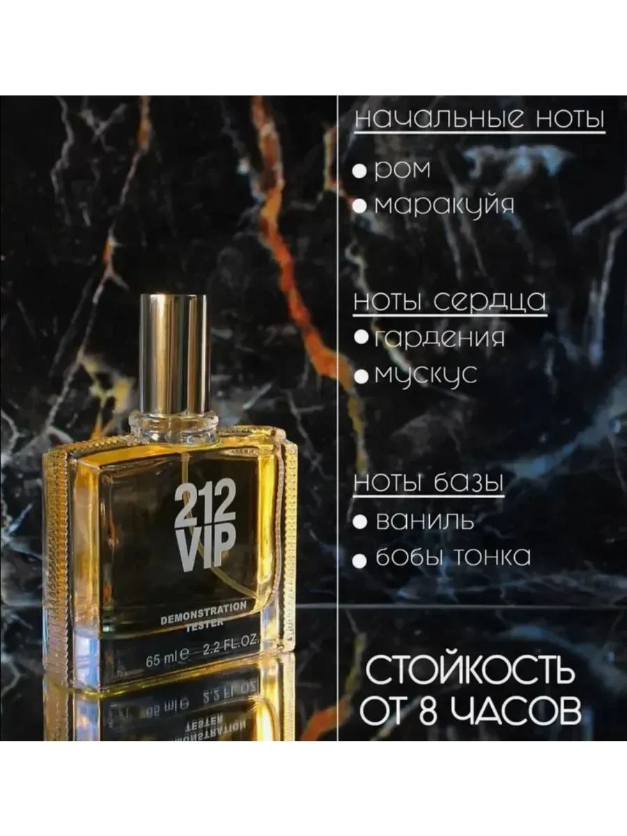 Carolina Herrera 212 VIP Men 65мл Духи тестер - миниатюра 4