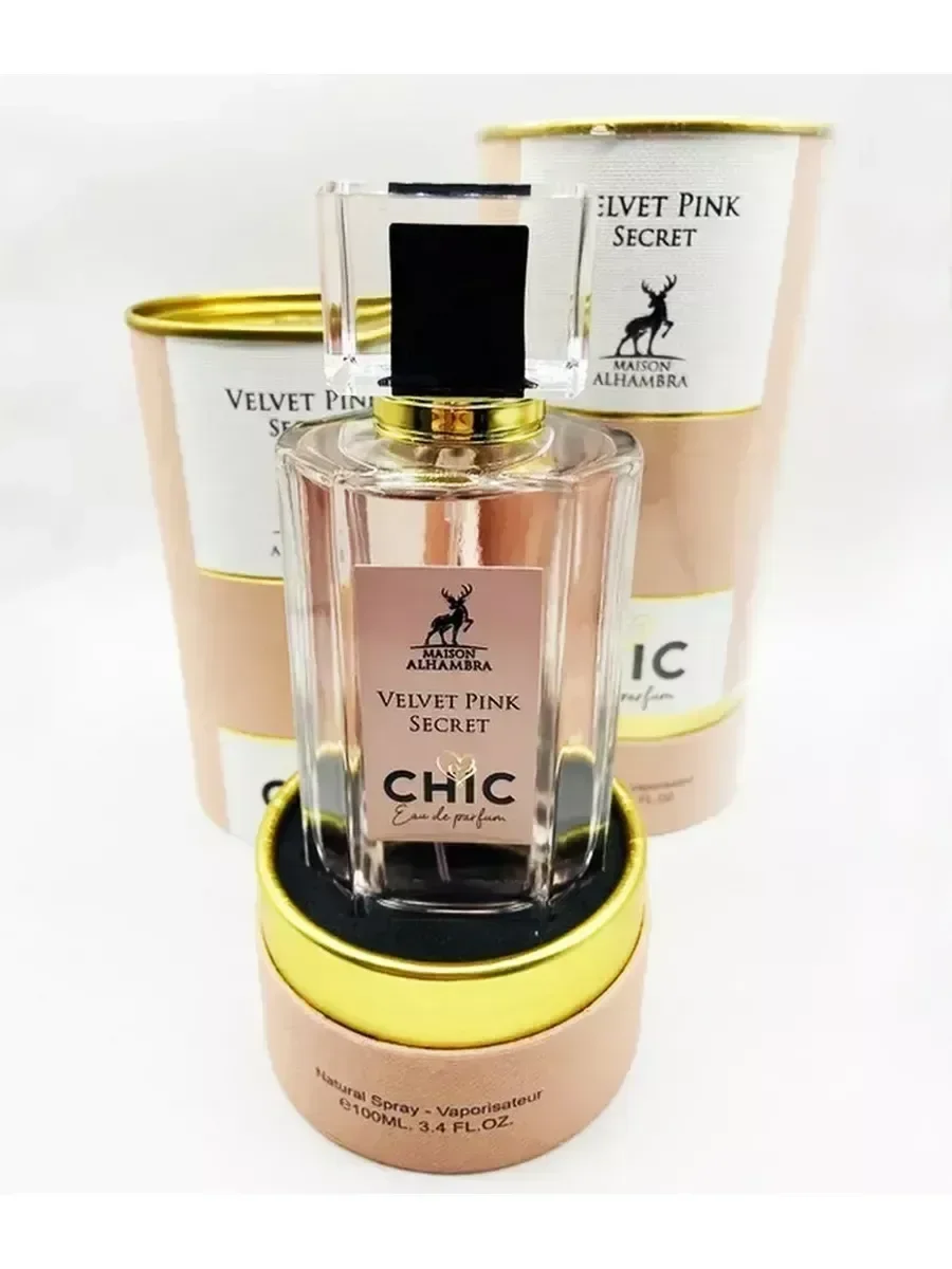 Духи женские VELVET PINK sekret CHIC 100мл - миниатюра 3