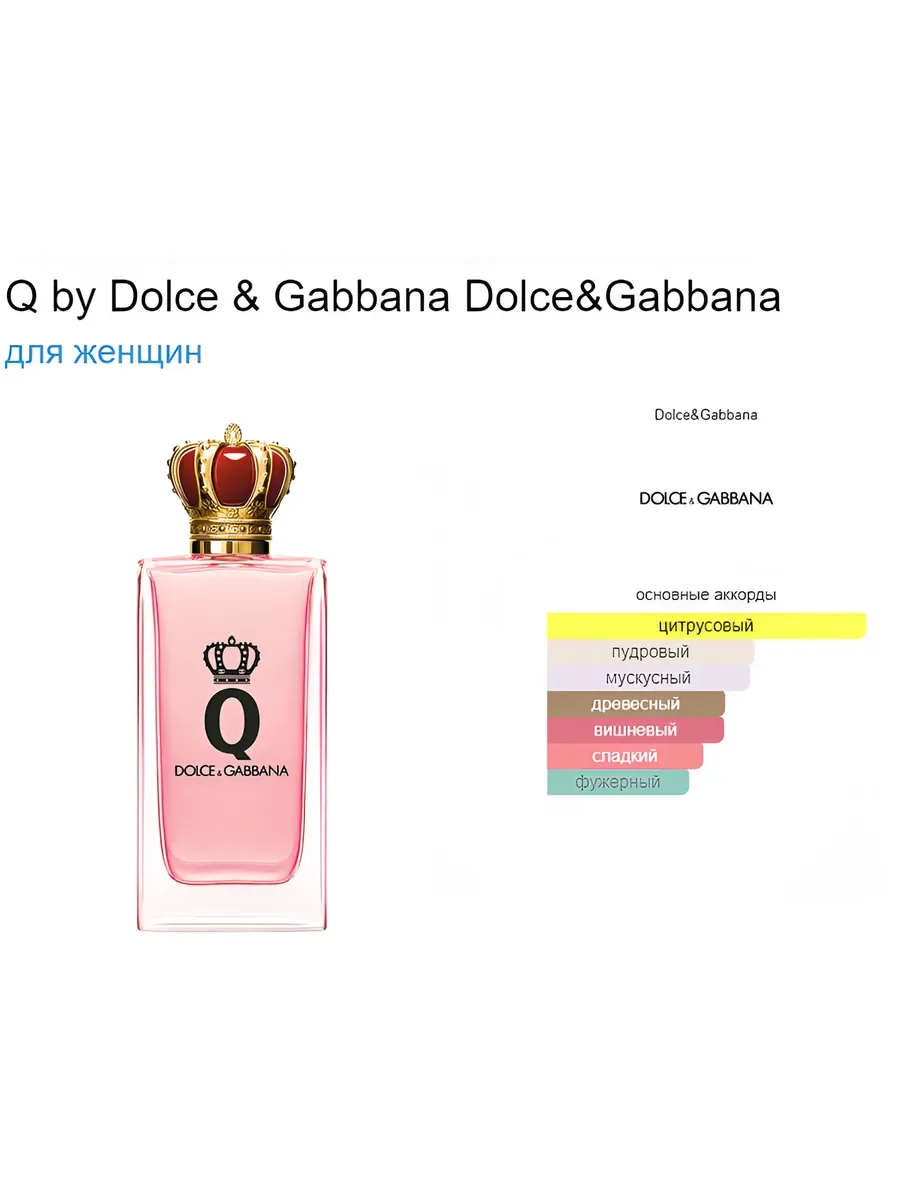 Духи женские Dolce & Gabbana Q Eau de Parfum 100 ml - миниатюра 2