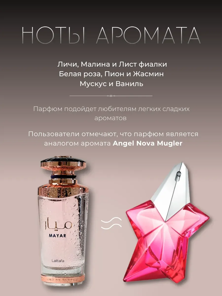 Духи женские арабские Mayar 100 мл оригинал Латтафа - миниатюра 2