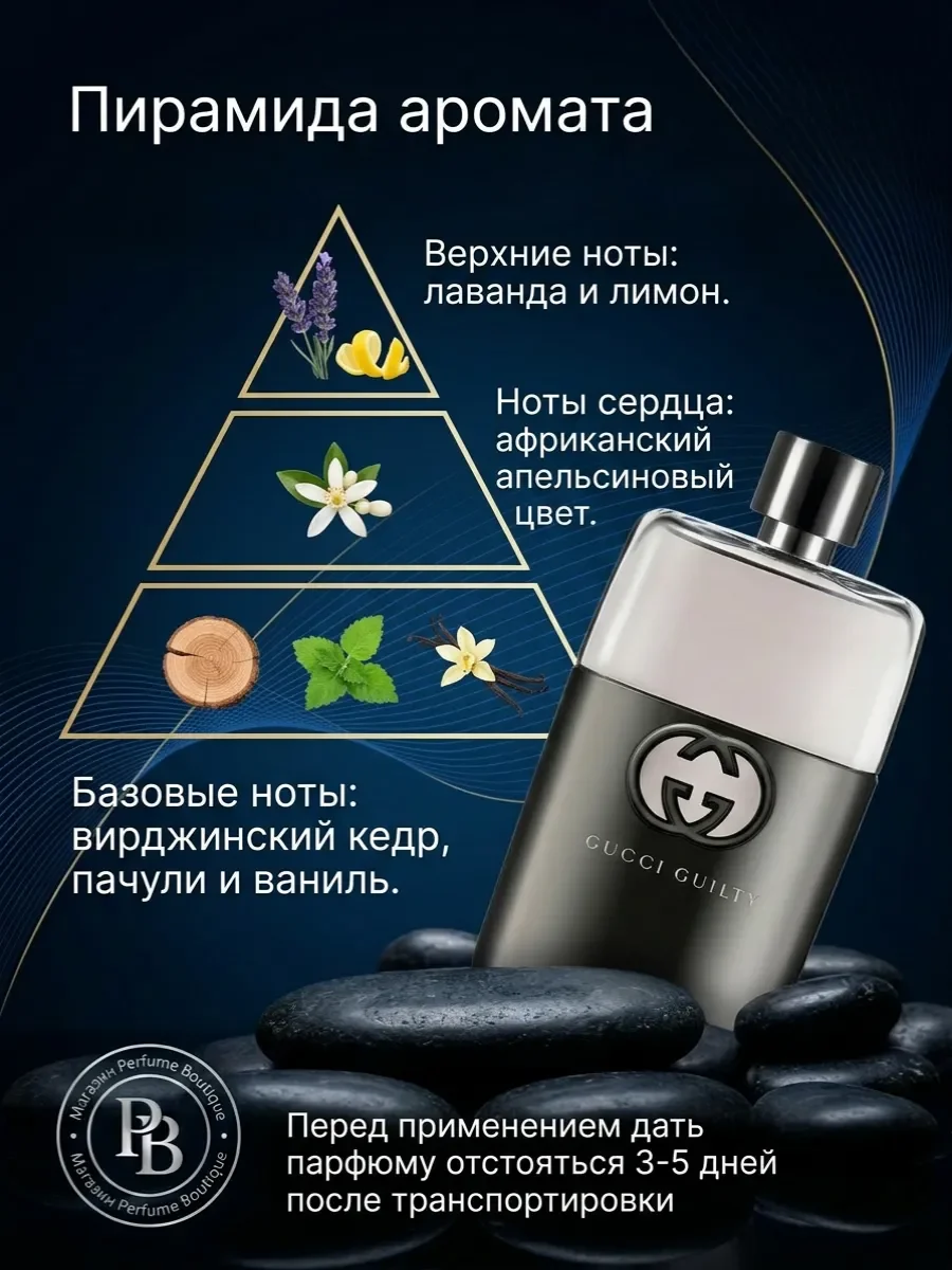Духи мужские Gucci Guilty Pour Homme 90 ml - миниатюра 3