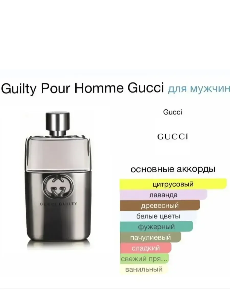 Духи мужские Gucci Guilty Pour Homme 90 ml - миниатюра 5