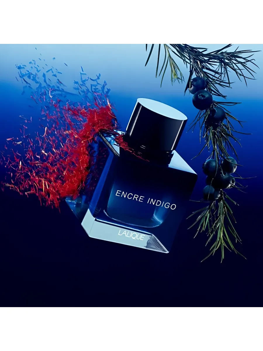 духи мужские стойкие Encre Indigo Лалик Энкре Индиго 100 мл - миниатюра 4