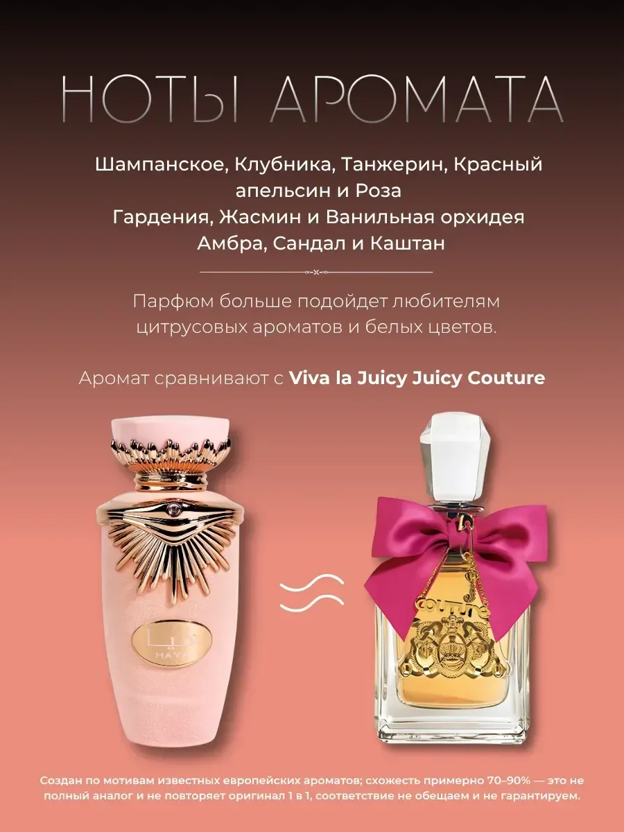 Духи арабские женские Lattafa Haya Хая оригинал 100мл - миниатюра 5