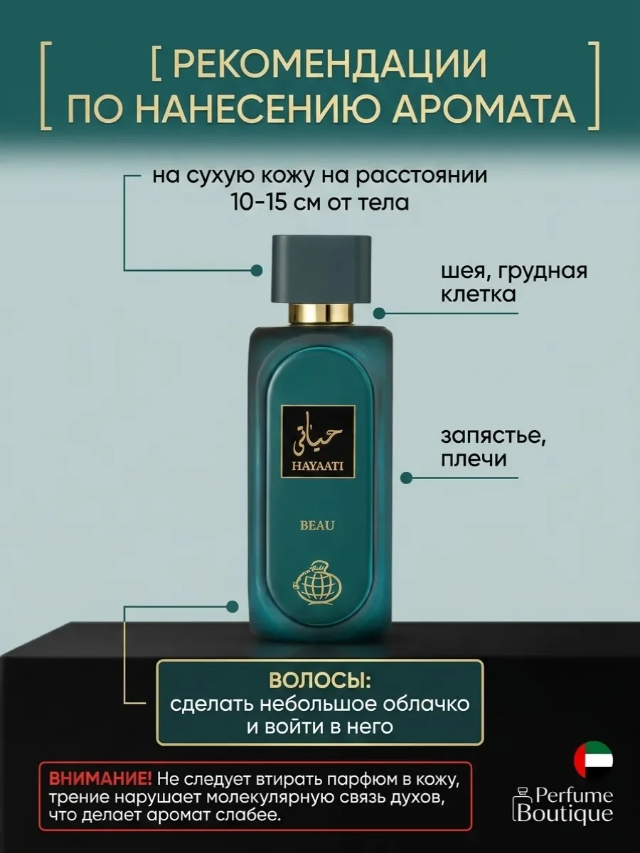 Духи мужские арабские оригинал Hayaati Beau 100мл - миниатюра 3