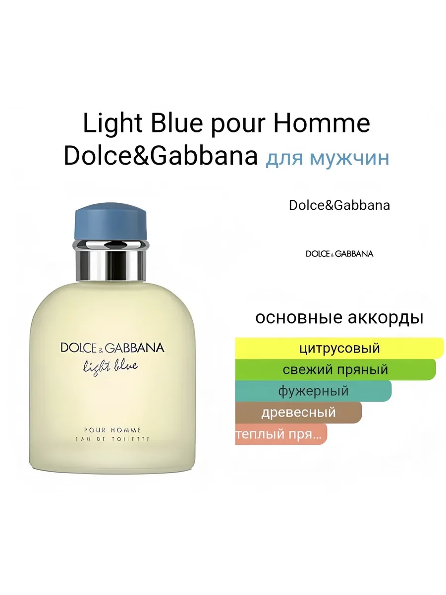 Духи мужские Dolce&Gabbana Light Blue 125 ml - миниатюра 2