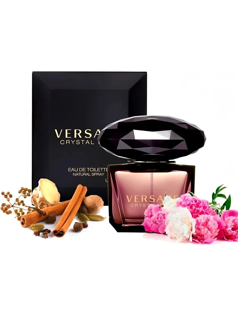 духи женские стойкие Versace crystal noir 90 ml - миниатюра 7