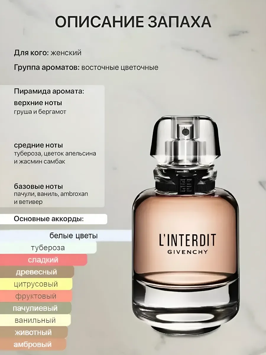 Духи женские Givenchy L’Interdit 80 мл подарочные - миниатюра 2
