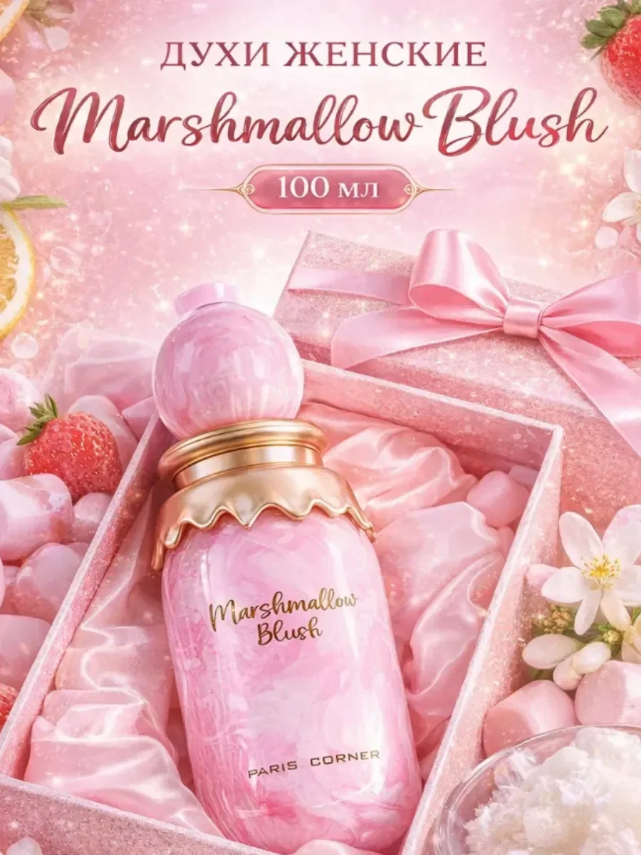 Духи женские арабские сладкие Marshmallow Blush 100мл - миниатюра 4
