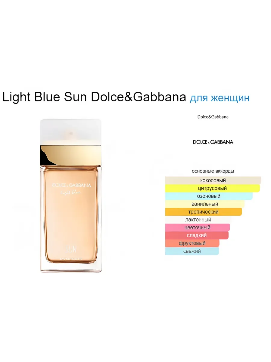 Духи женские Dolce & Gabbana Light Blue Sun 100 ml - миниатюра 3