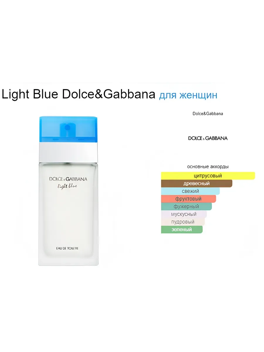 Духи женские Dolce gabbana light blue 100 ml - миниатюра 4