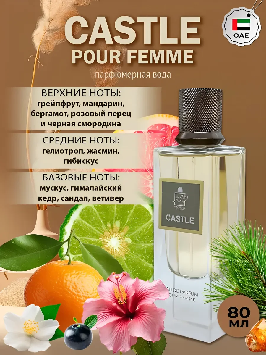 Духи арабские женские Castle Pour Femme 80 мл - миниатюра 3