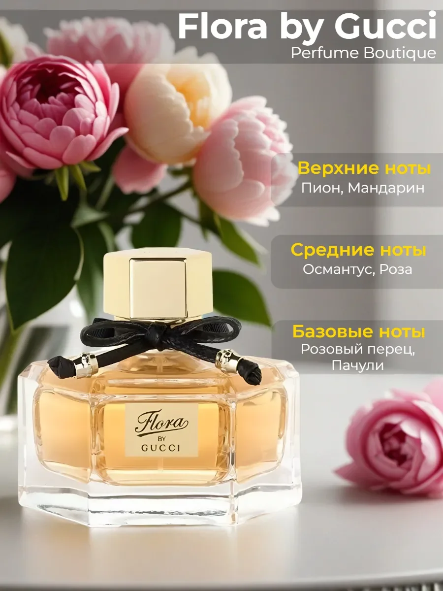 Духи женские стойкие флора гуччи Flora by Gucci 75мл - миниатюра 2