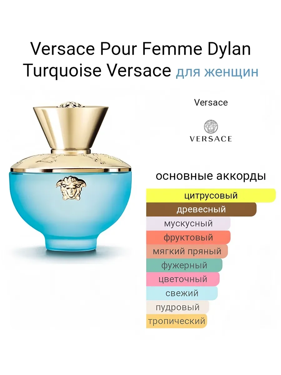 Духи женские Версаче pour Femme Dylan Turquoise 100 мл - миниатюра 3