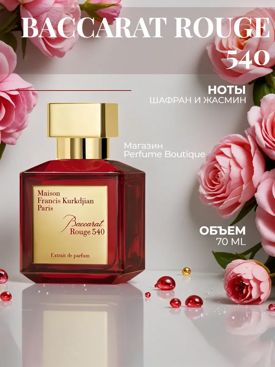 Духи женские Kurkdjian Baccarat Rouge 540 70мл - миниатюра 2