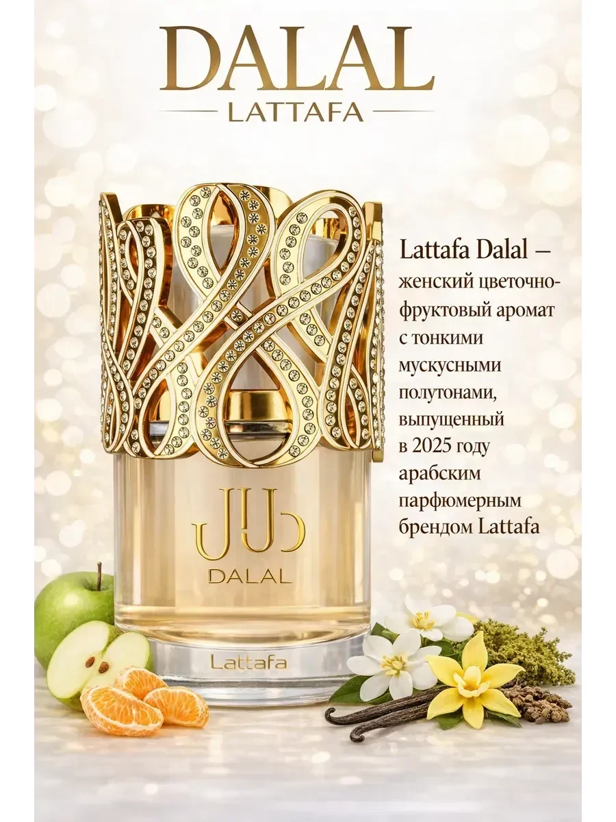Духи арабские женские стойкие Dalal Lattafa 100 мл оригинал - миниатюра 2