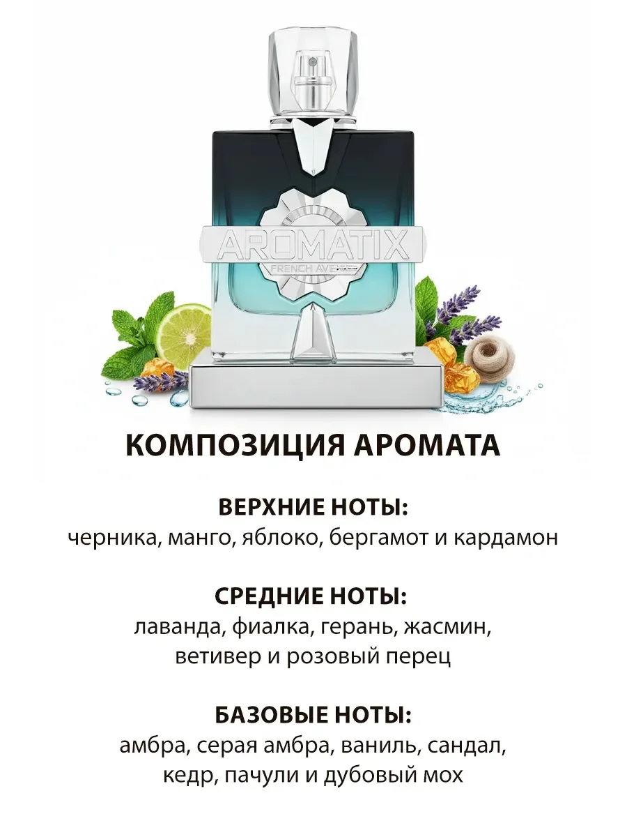 Духи арабские Aromatix X French Avenue Frostbite 100мл - миниатюра 2