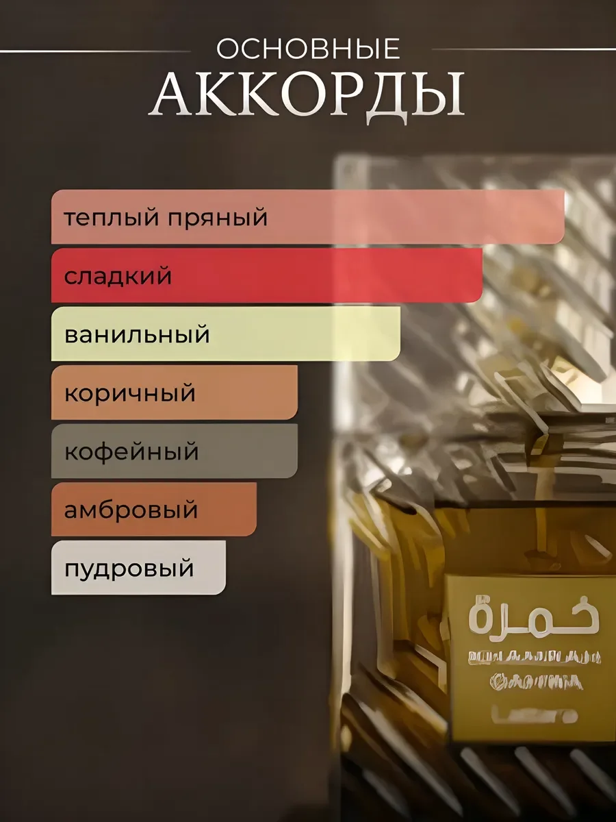 Духи арабские унисекс Khamrah Qahwa кахва 100мл оригинал - миниатюра 3
