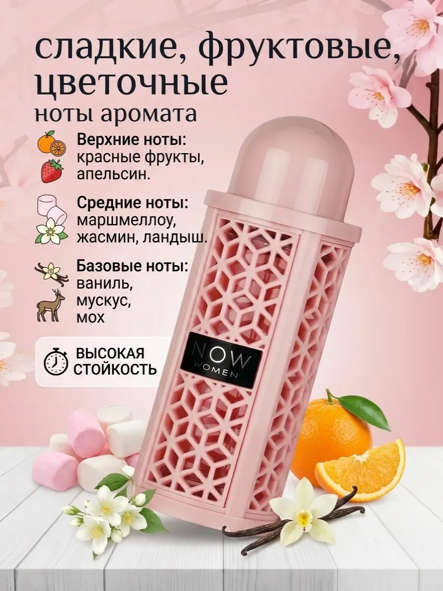 Духи женские арабские сладкие Now Women RAVE оригинал 100 мл - миниатюра 3