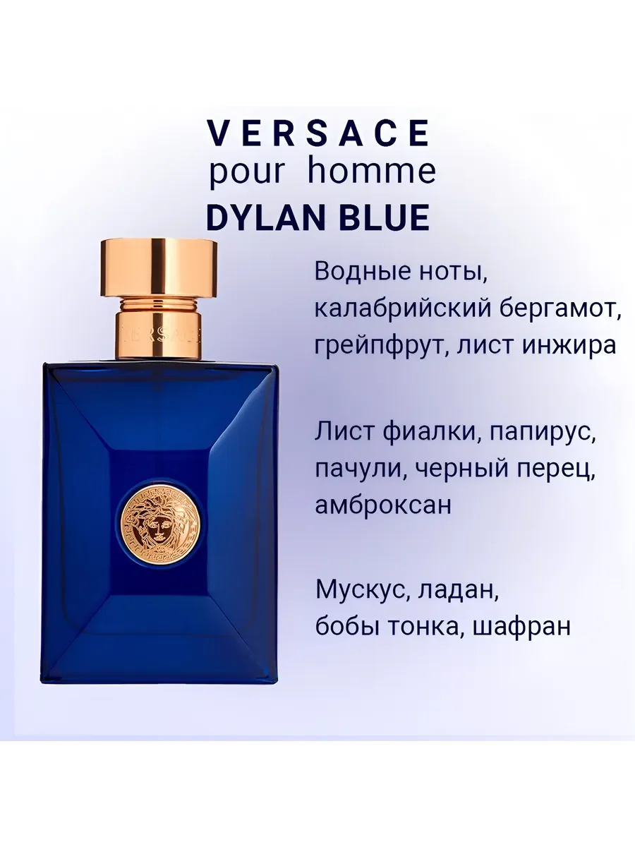 Духи мужские Versace Pour Homme Dylan Blue стойкие 100ml - миниатюра 3