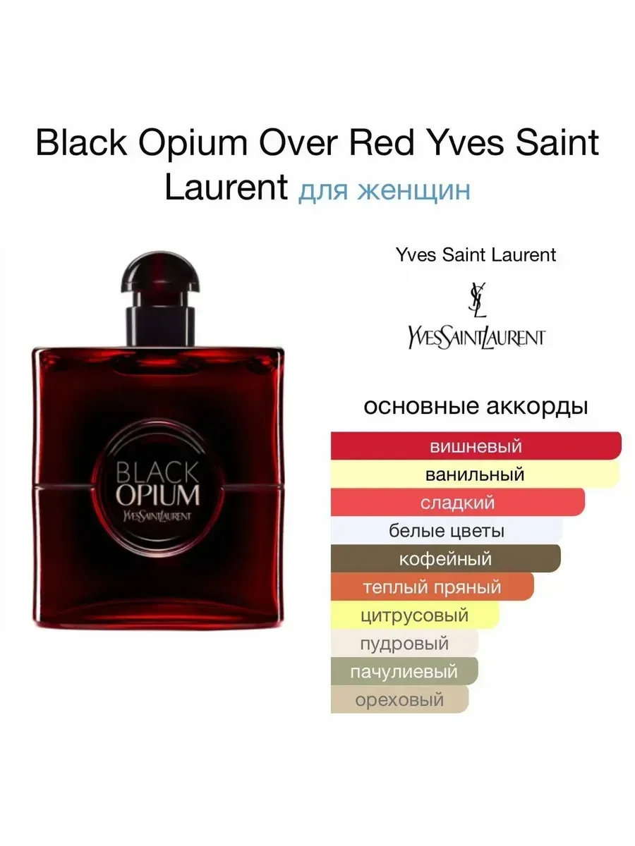 Духи Black Opium Over Red Yves Saint Laurent 90 мл - миниатюра 4