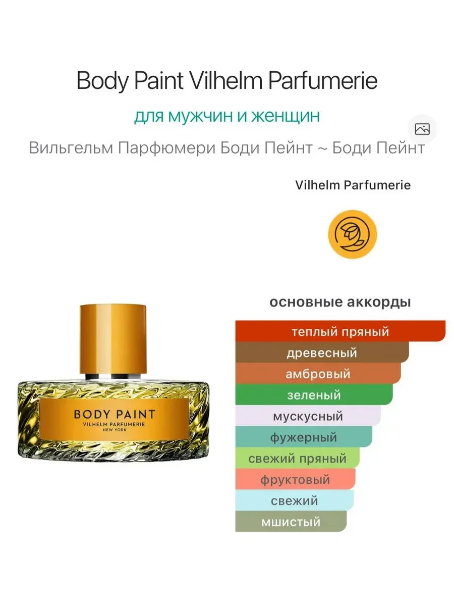 Духи Vilhelm Parfumerie Body Paint 100 мл - миниатюра 4