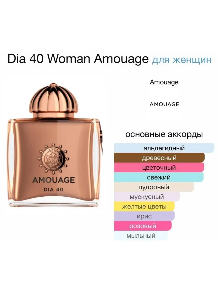 Духи Dia 40 Woman Amouage 50 мл - миниатюра 4