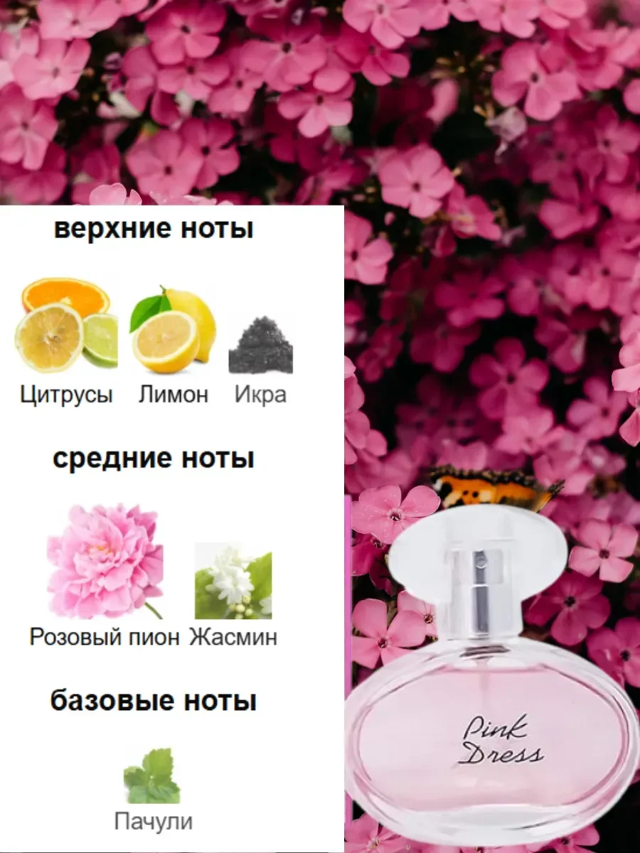 Духи женские стойкие по мотивом Pink Dress 50 мл - миниатюра 4