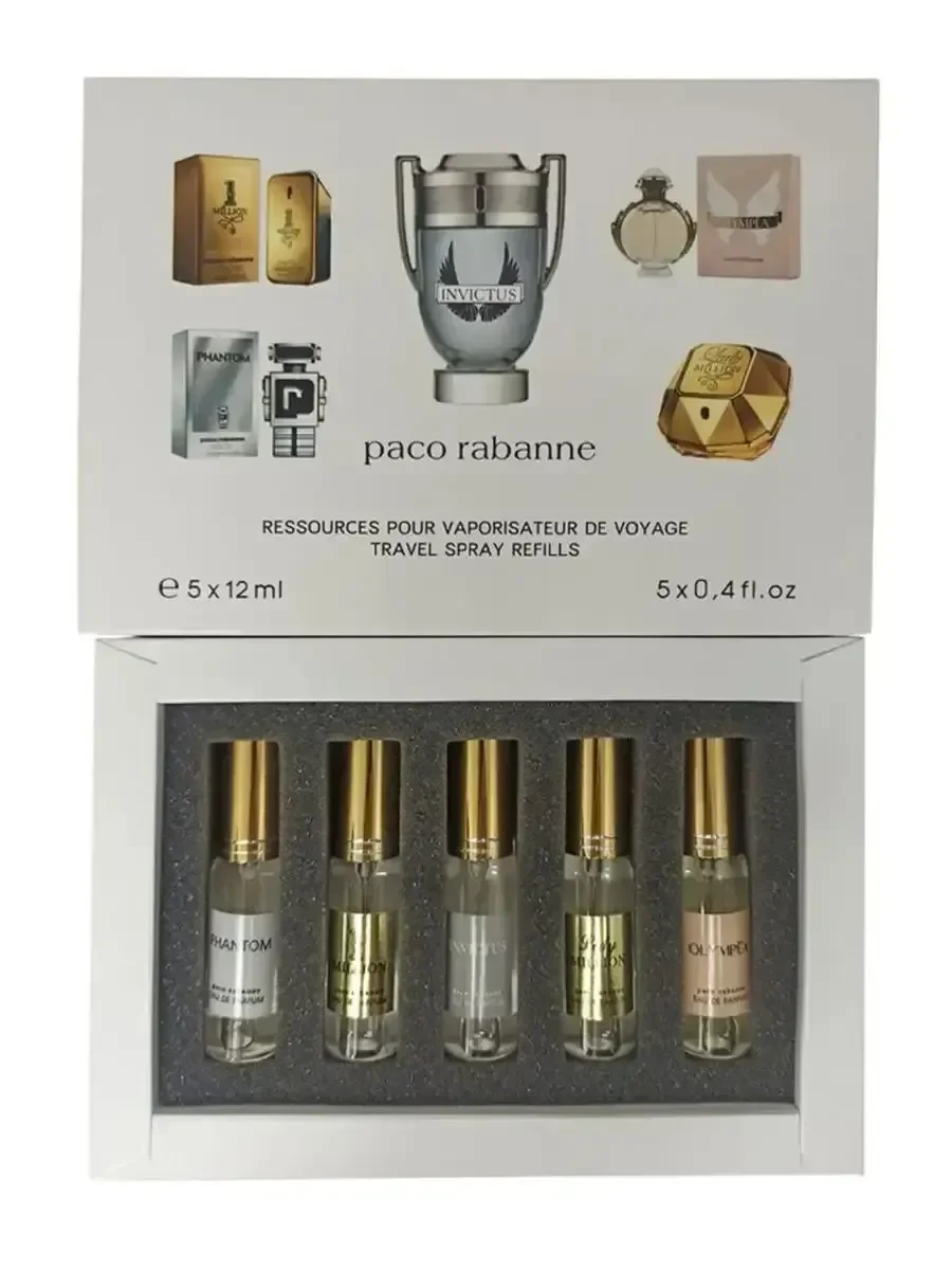 Набор духов PACO RABANNE 5 шт по 12 мл - миниатюра 2