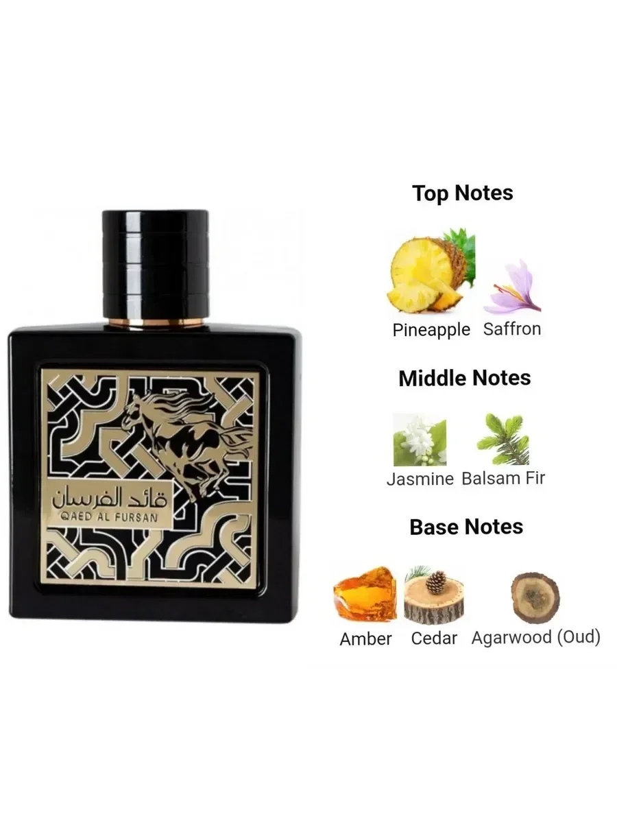 Qaed Al Fursan от бренда Lattafa Perfumes 100 мл - миниатюра 2