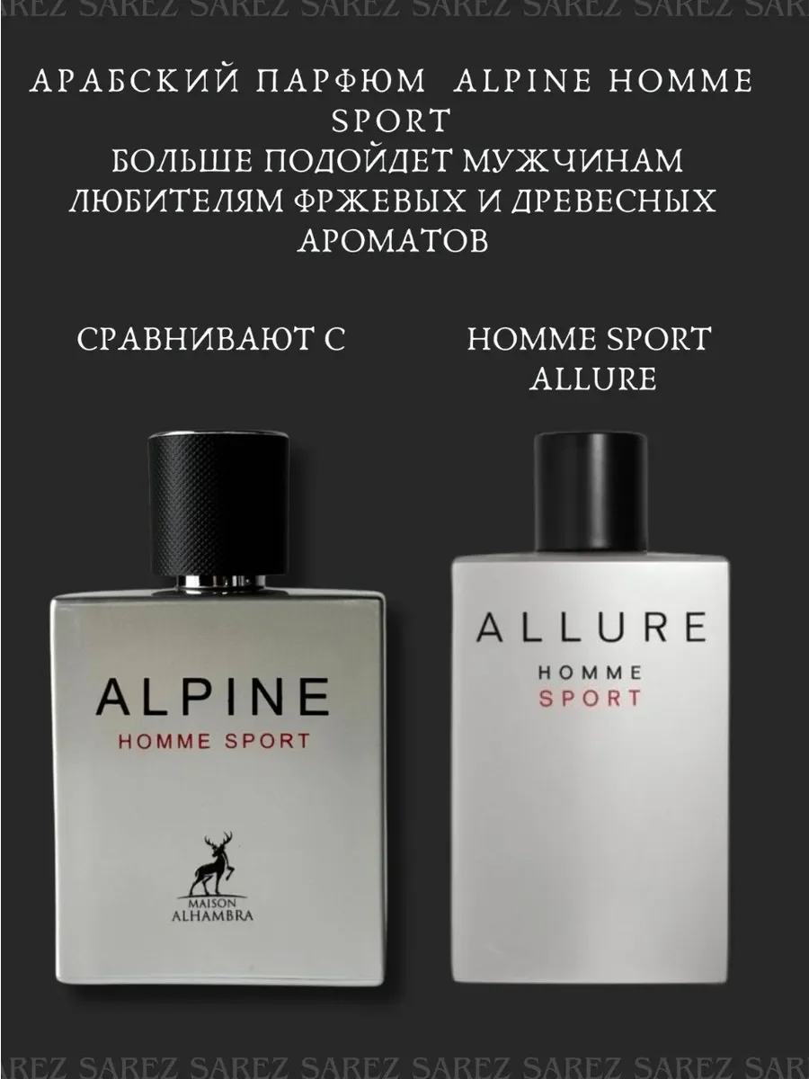 Парфюмерная вода мужская Alpine Homme Sport, 100 мл - миниатюра 3