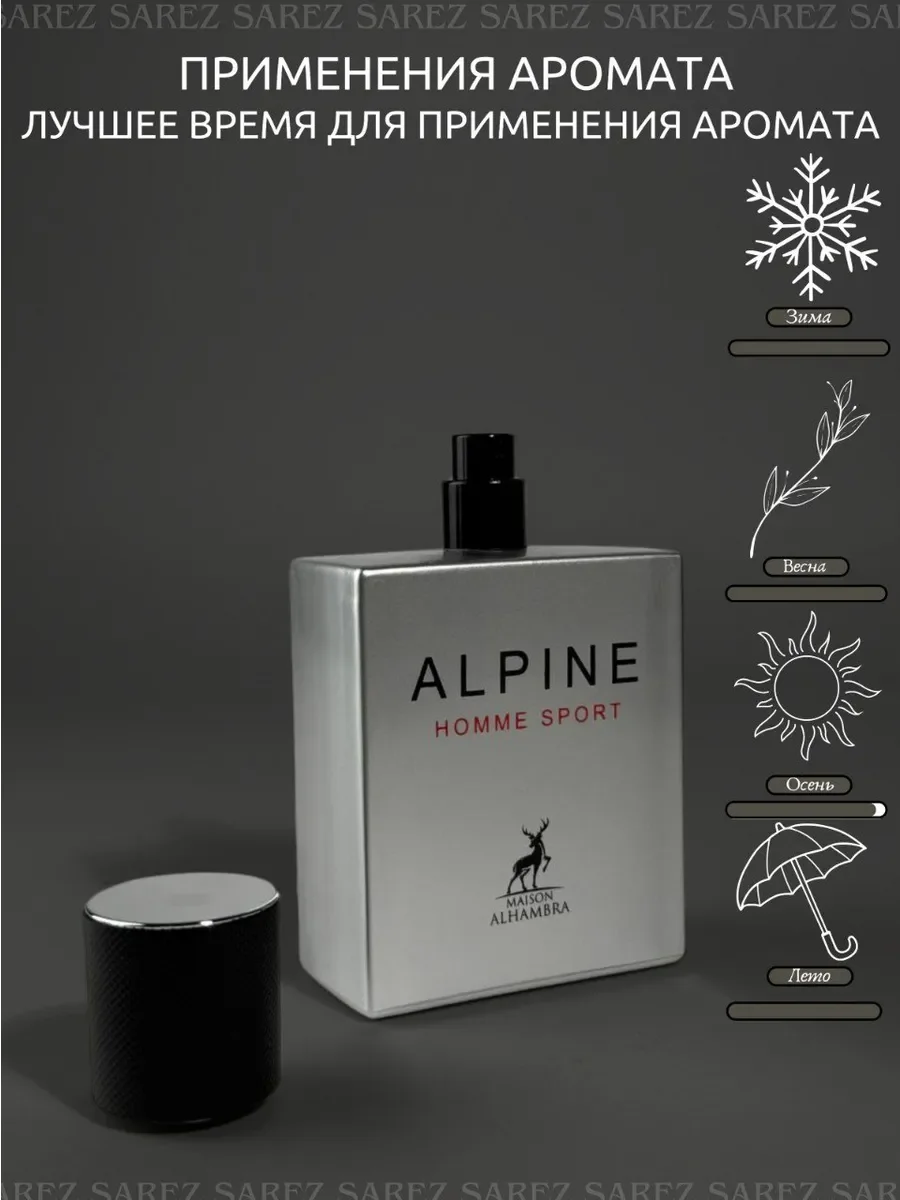 Парфюмерная вода мужская Alpine Homme Sport, 100 мл - миниатюра 4