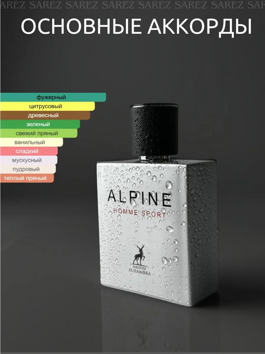 Парфюмерная вода мужская Alpine Homme Sport, 100 мл - миниатюра 6