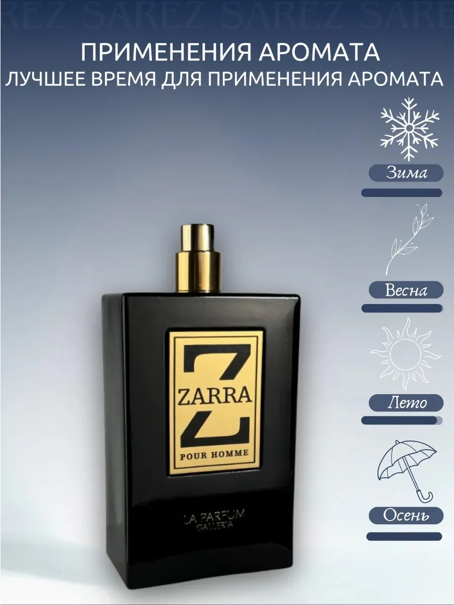 Духи мужские ZARRA La Parfum Galleria Pour Homme - миниатюра 2
