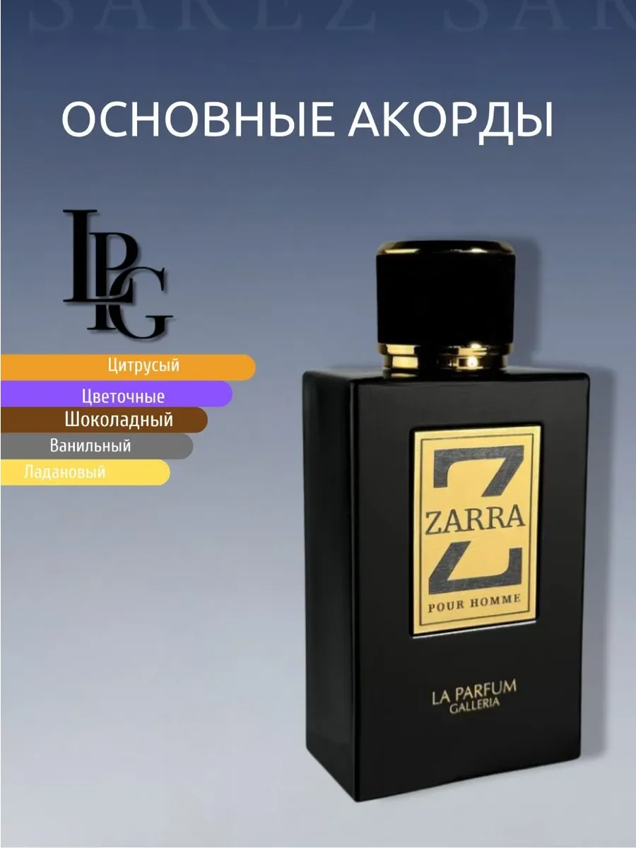 Духи мужские ZARRA La Parfum Galleria Pour Homme - миниатюра 4