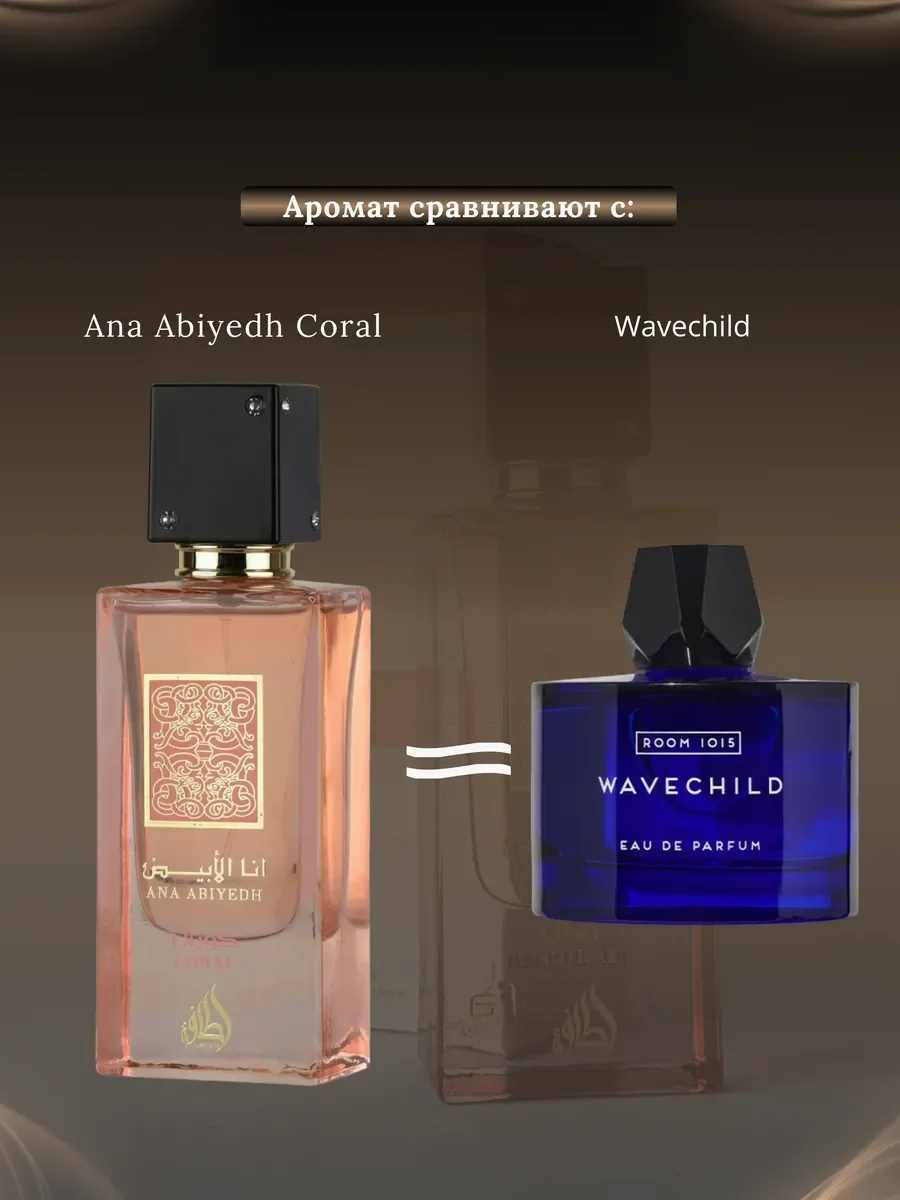 Духи мужские и женские арабские Lattafa Ana Abiyedh Coral - миниатюра 3