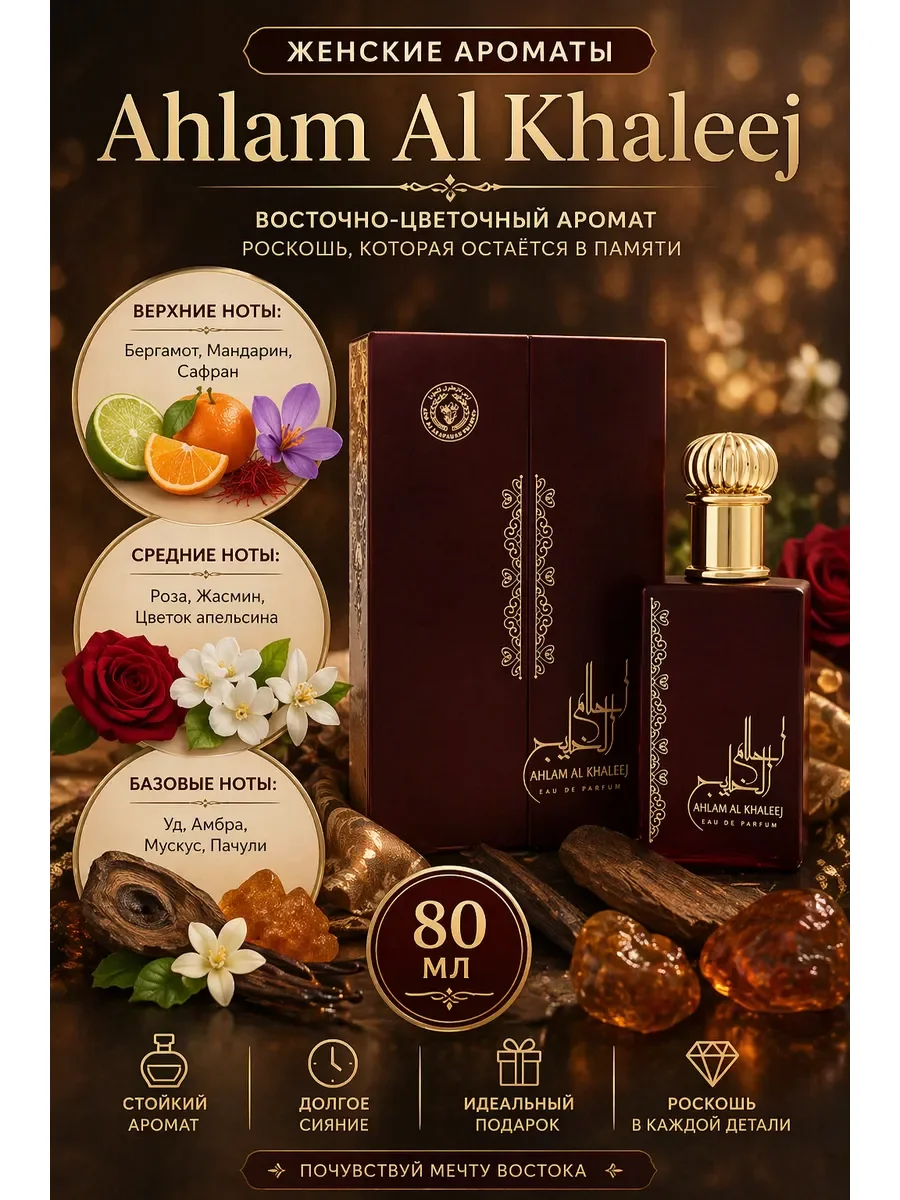 Ahlam Al Khaleej 80 мл - изображение 1