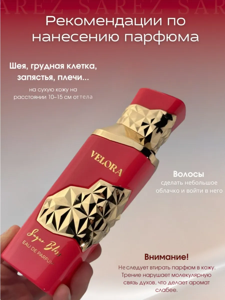 Парфюмерная вода унисекс Veloria Sugar Bliss Eau de Parfum - миниатюра 6