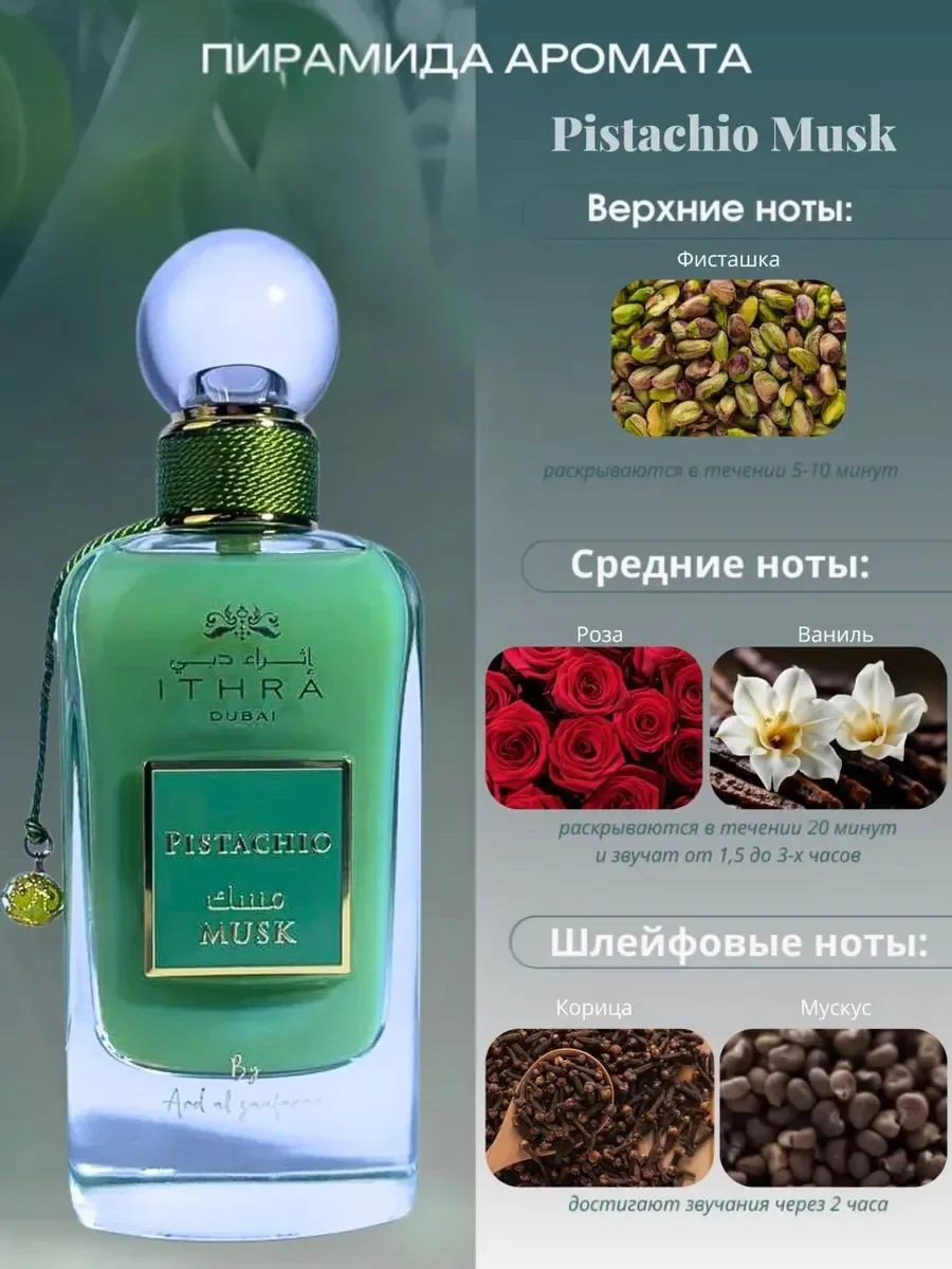 Духи унисекс арабские Pistachio Musk - миниатюра 5