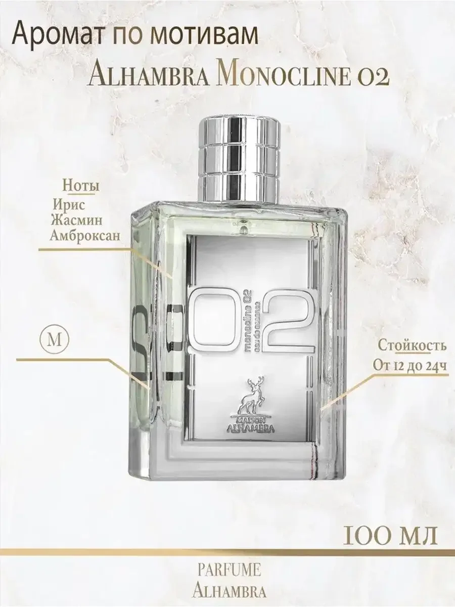 Духи унисекс Alhambra Monocline 02 - миниатюра 3
