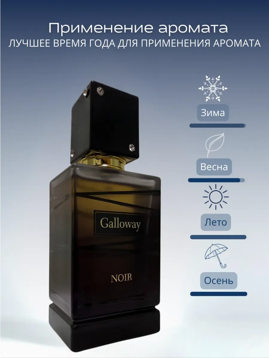 Духи мужские Fragrance World Galloway Noir 85 мл - миниатюра 3