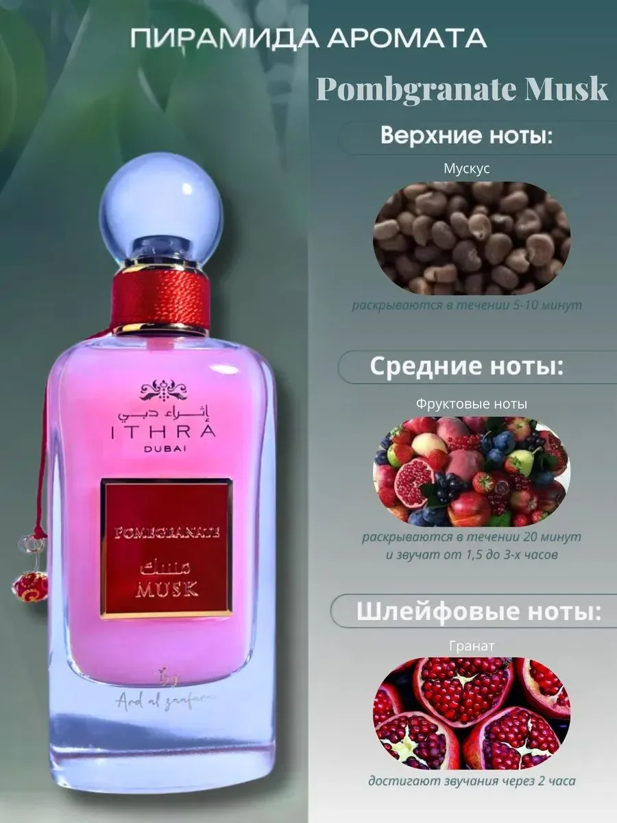 Духи арабские унисекс Pombgranate Musk - миниатюра 5