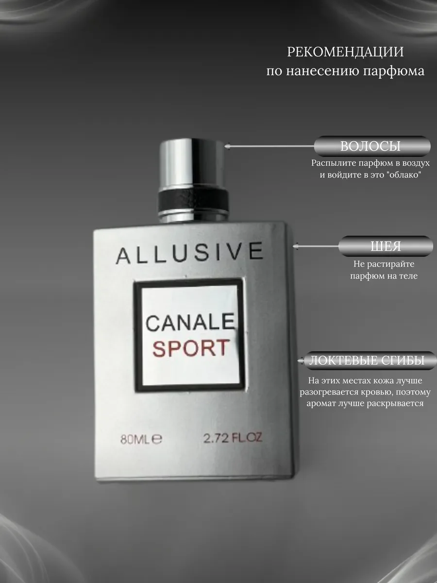 Духи мужские Allusive Canale Sport - миниатюра 7