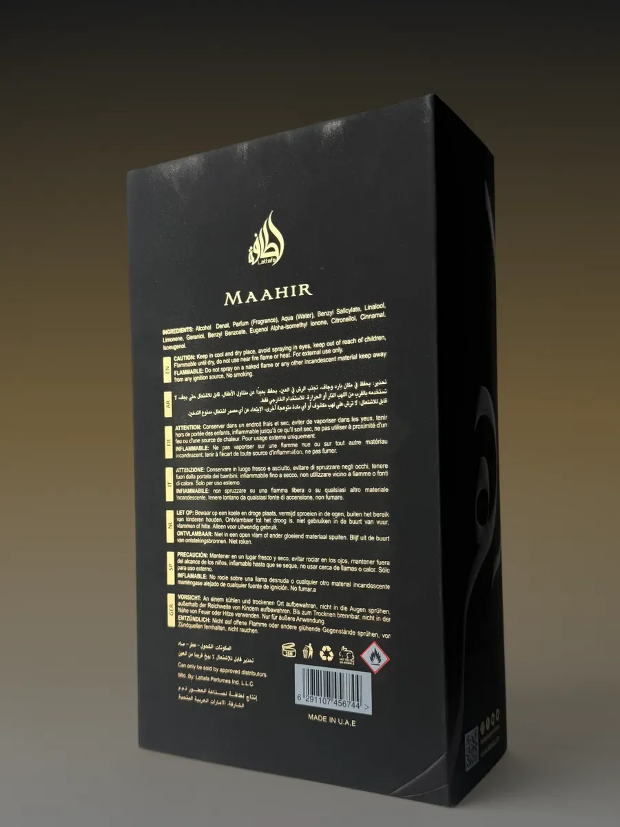 Духи женские и мужские арабские Lattafa Maahir - миниатюра 10