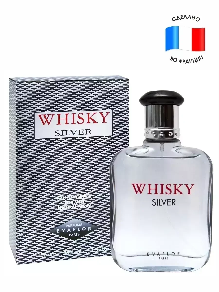 Духи для мужчины Whisky Silver Evaflor 100 мл - изображение 1