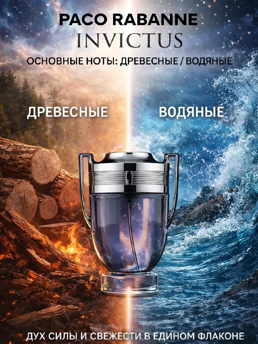 Paco rabanne invictus 100 мл - миниатюра 2