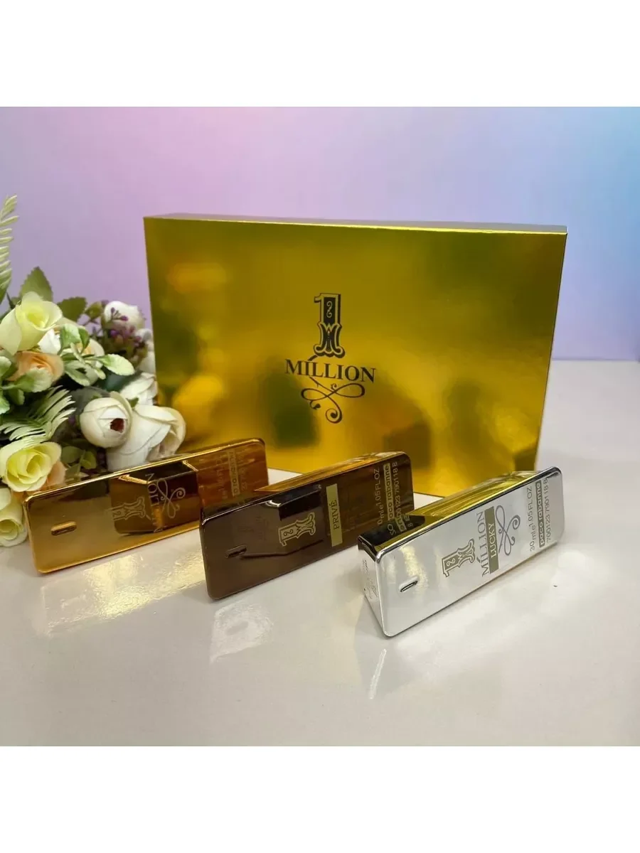 Подарочный набор духи Paco Rabbane 1 Million 3x30 мл - миниатюра 2