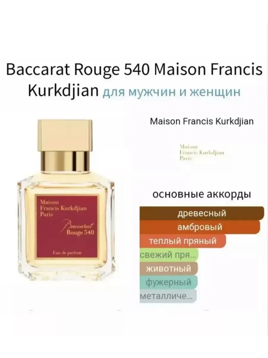 Парфюм Baccarat Rouge 540 70 мл - миниатюра 2
